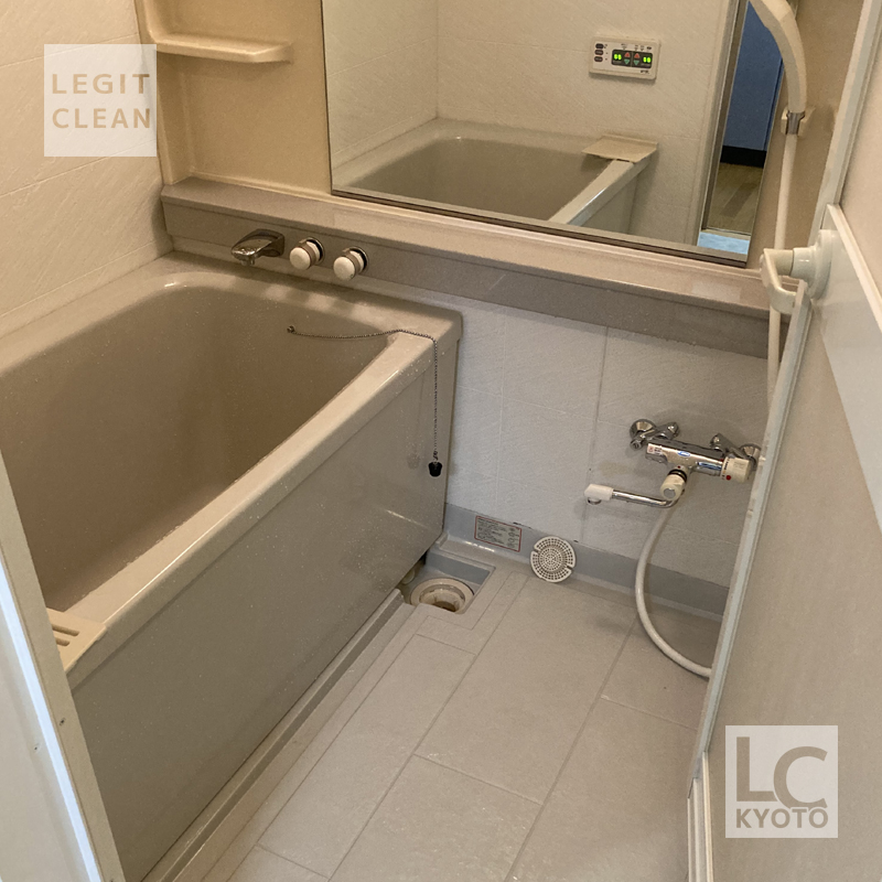 京都市伏見区の空室清掃浴室洗浄完了